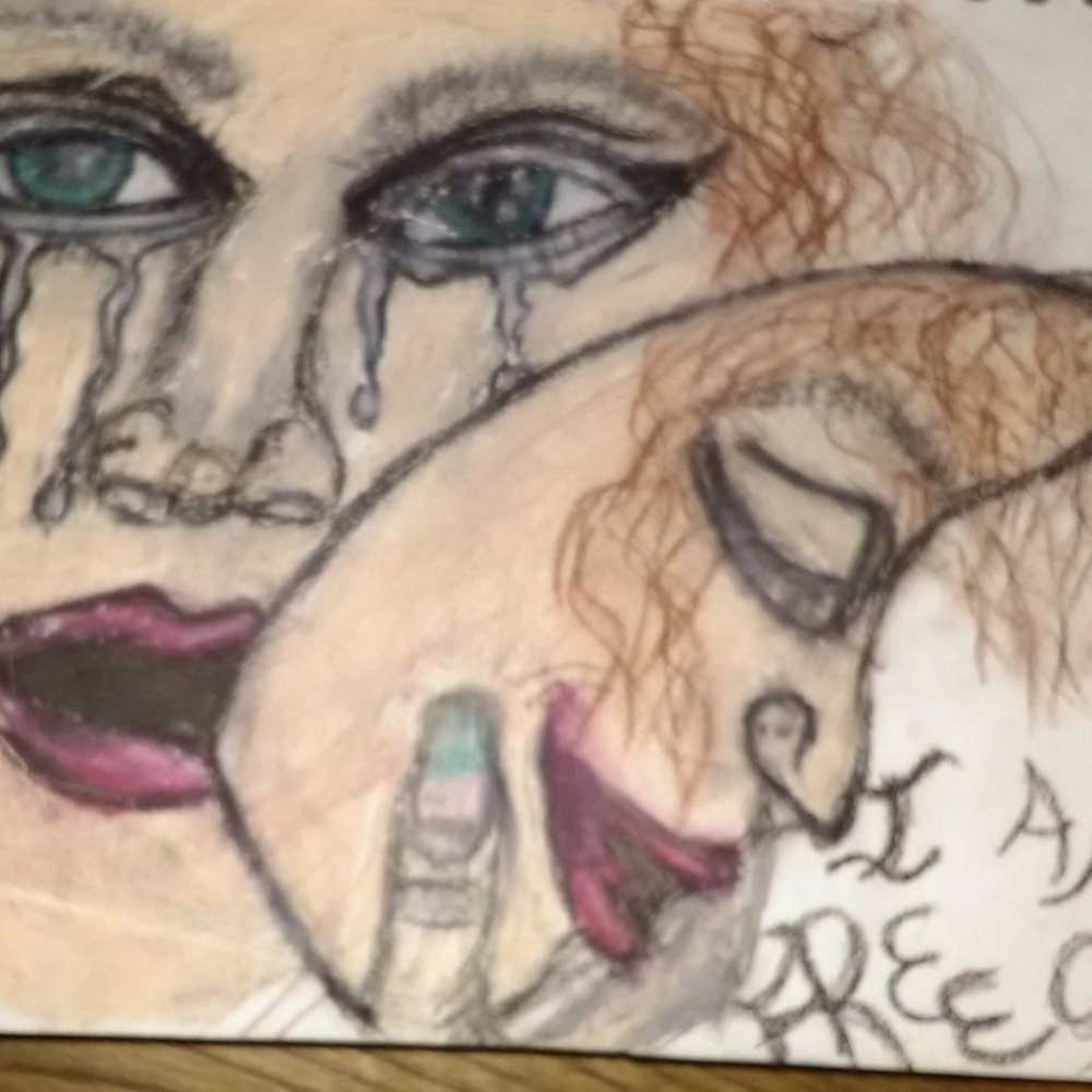 charcoal and chalk drawing